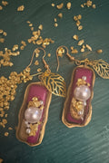 Pink & Gold Resin with Pearls