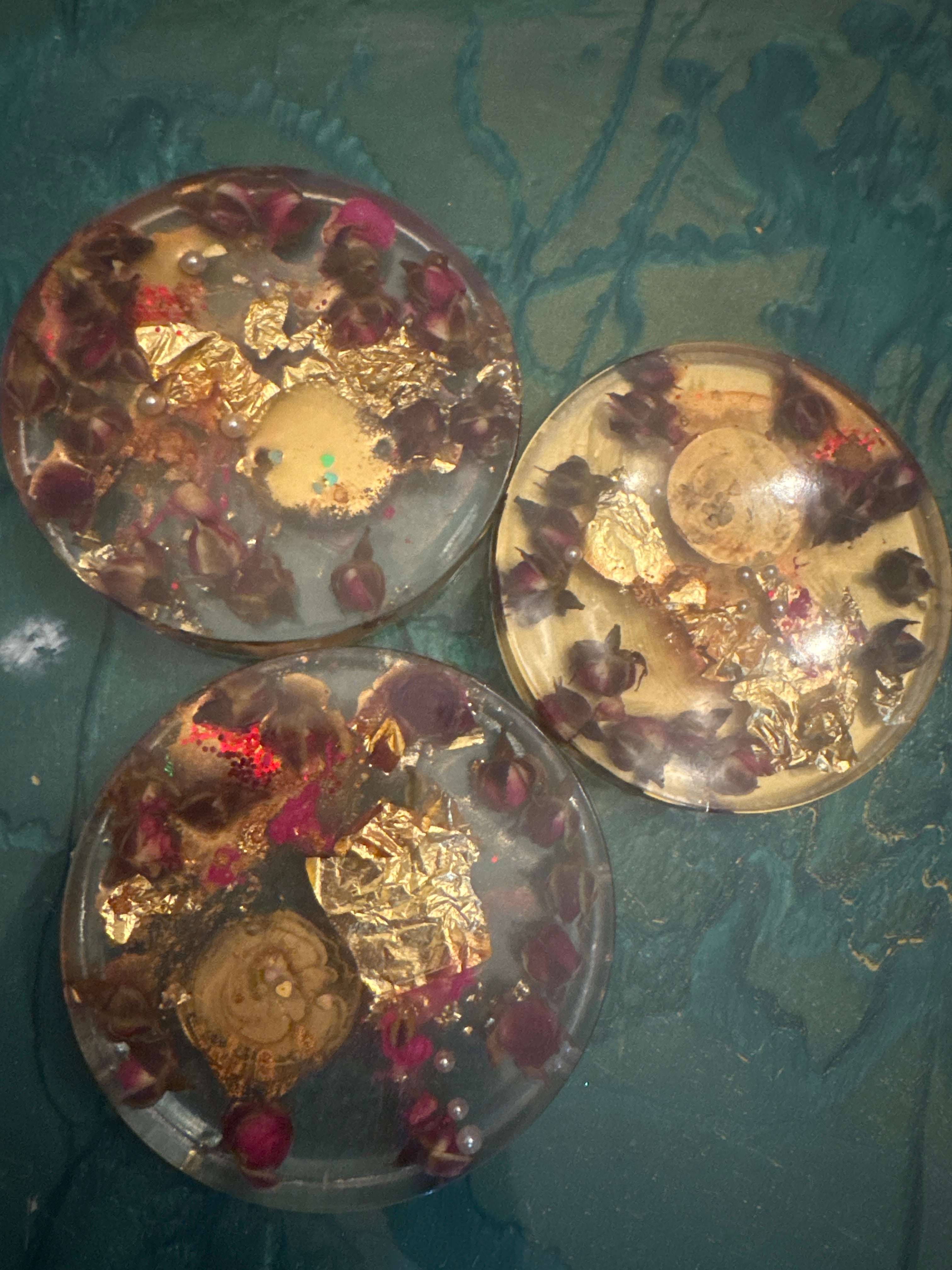 Rose Buds Coaster Set of 3