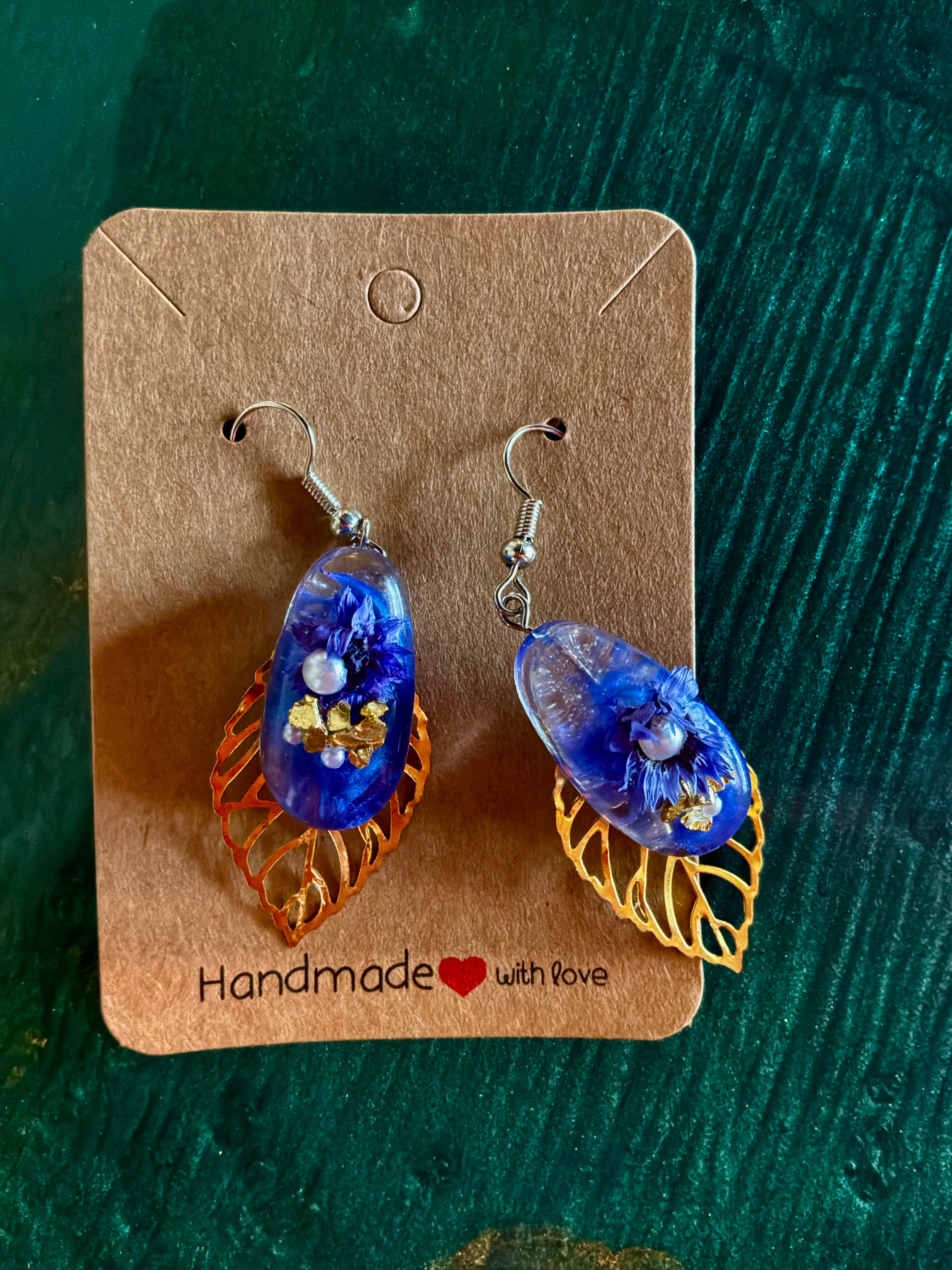 Blue and Gold Floral