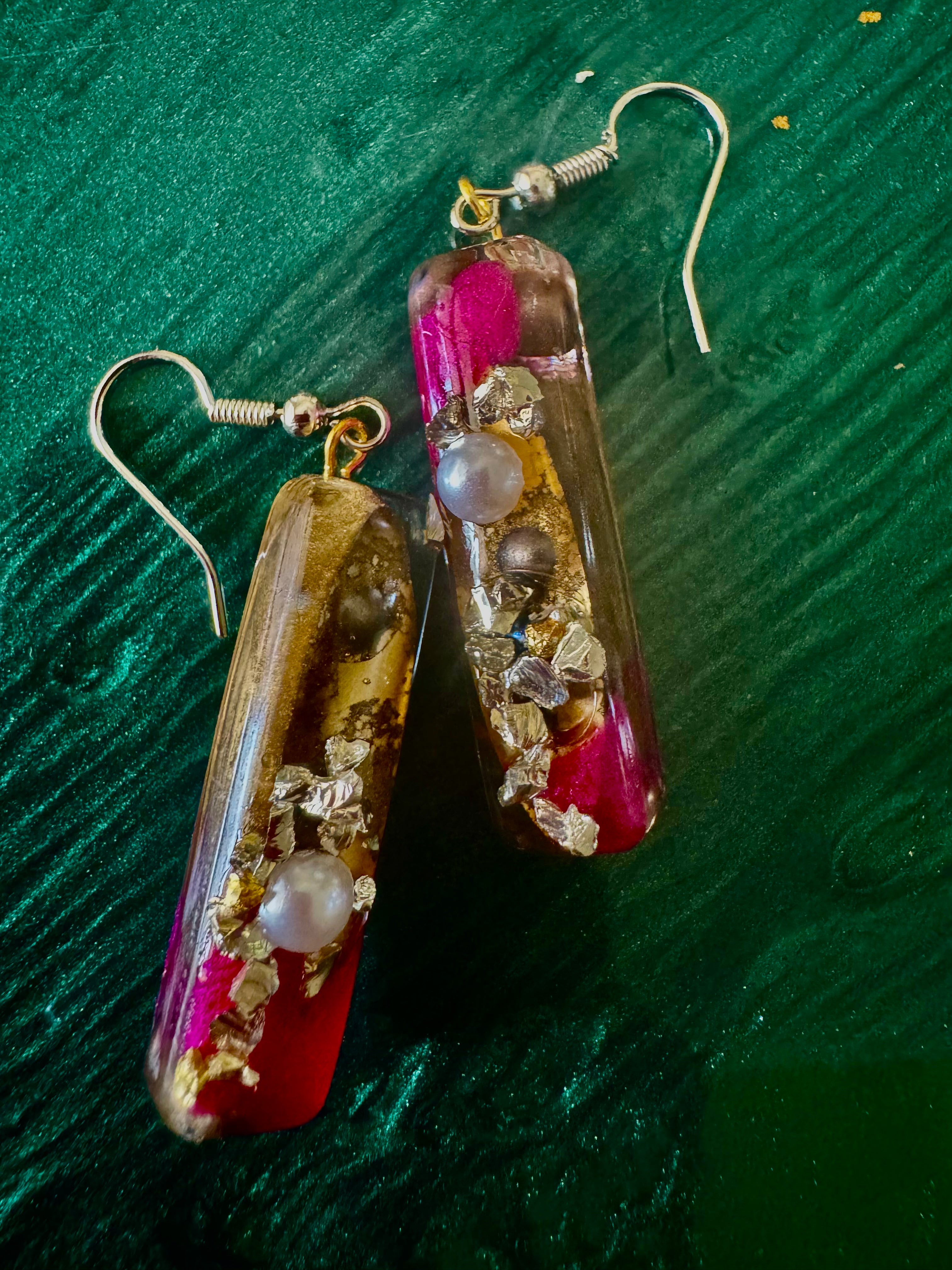 Pink and Gold Drops