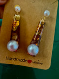 Crushed Rose studs