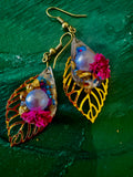 Pink and Blue Pearl dangles