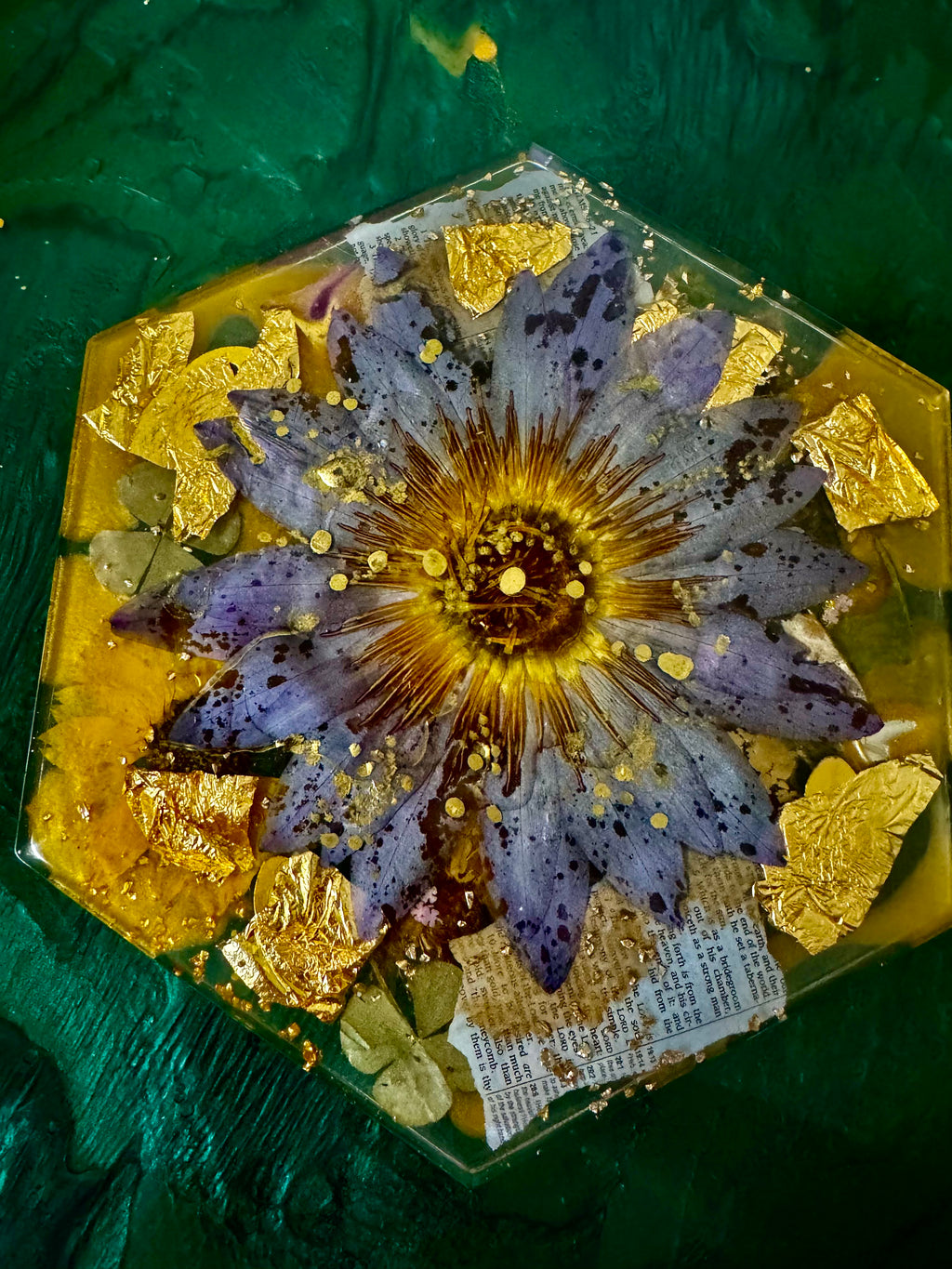 Purple Japanese Lotus Tray