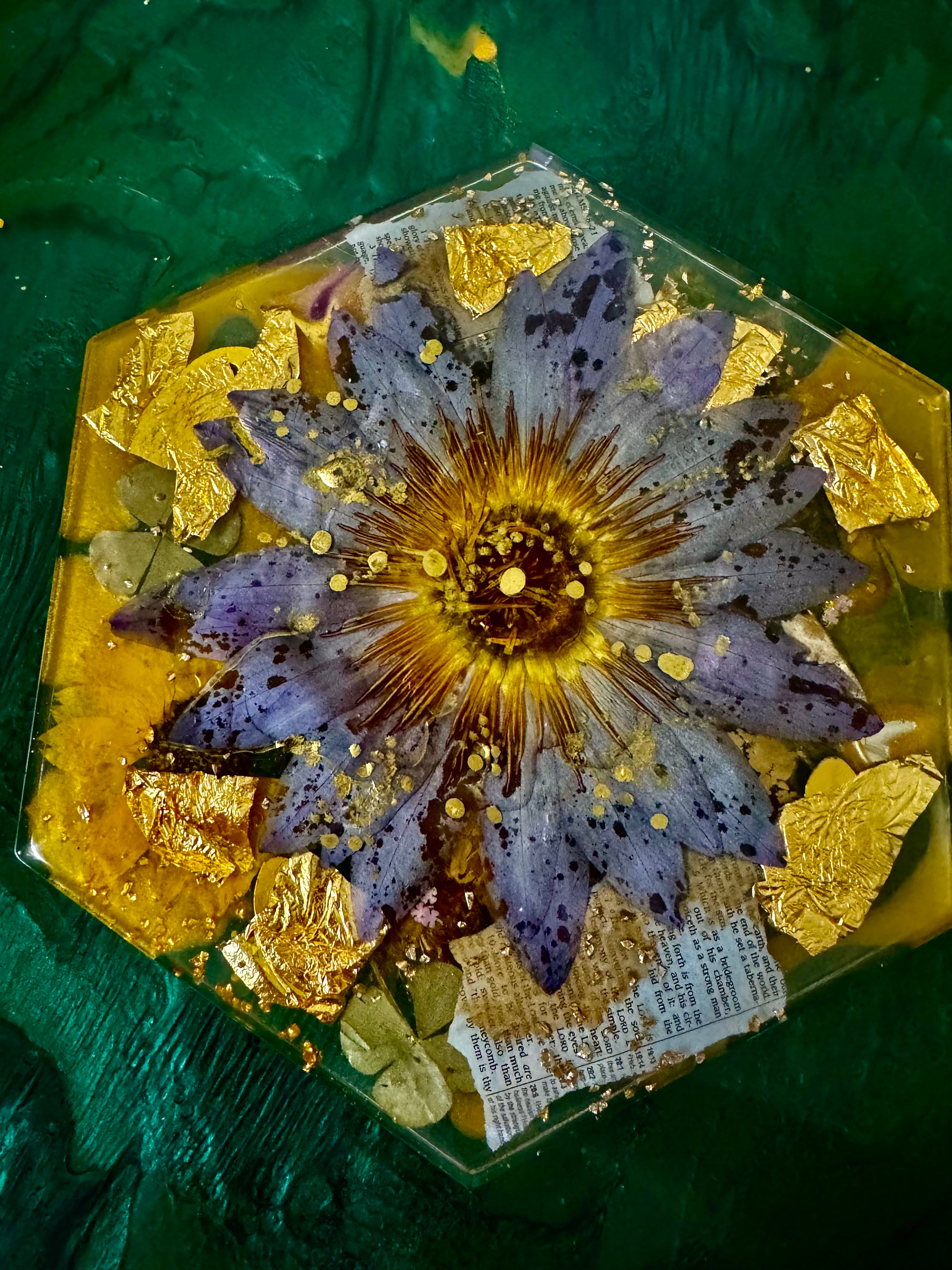 Purple Japanese Lotus Tray