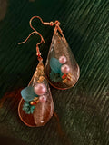 Seaside Tear Drop Collection with Real Blue Floral