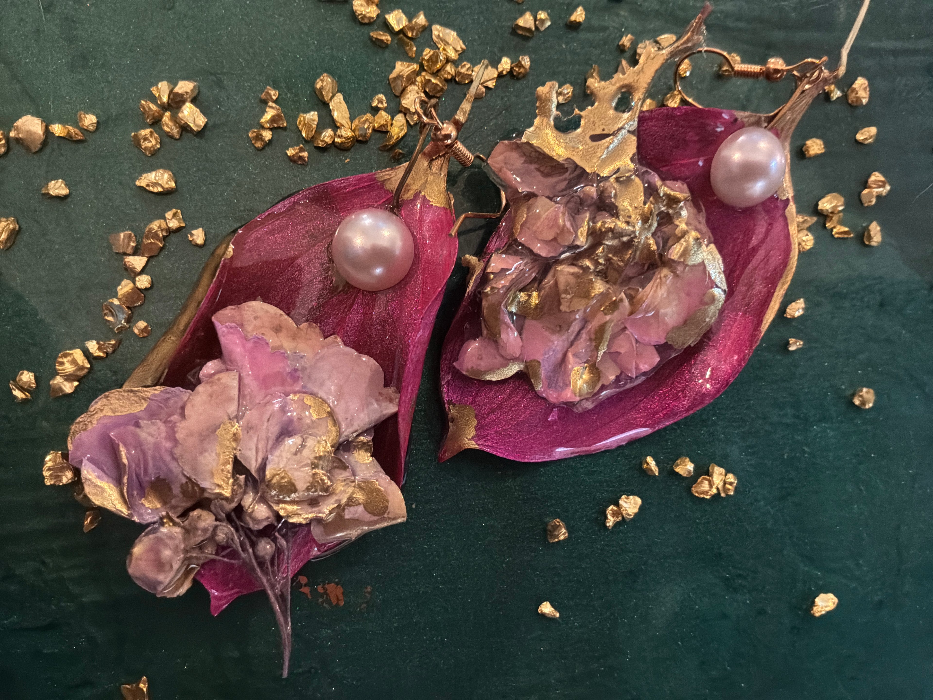 Real Hydrangeas earrings
